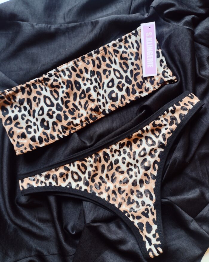 Conjunto faixa animal print